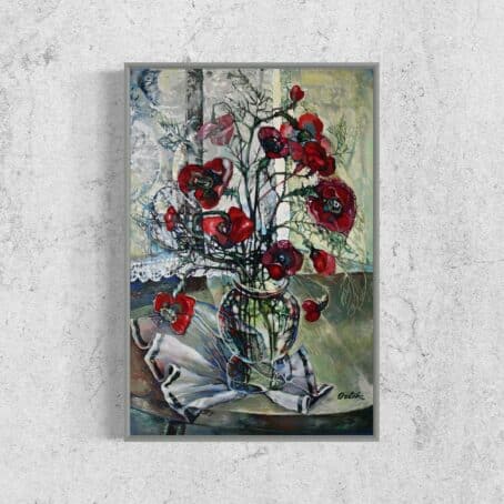 Poppies_Silver_Frame