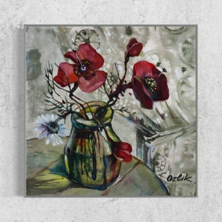 Poppies_II_Silver_Frame