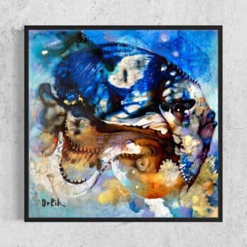Original Painting “Blue Fish” by Inna Orlik