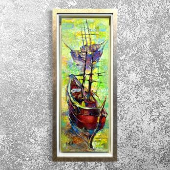 Original Painting “Boats III” by Inna Orlik