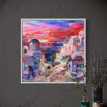 Original Painting “Santorini Serenity” by Inna Orlik